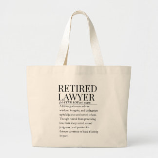 Grand Tote Bag Avocat à la retraite