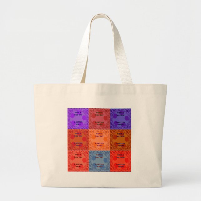 Grand Tote Bag Avoir des couleurs de Nice Day (Devant)