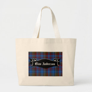 Grand Tote Bag Bannière du clan Anderson