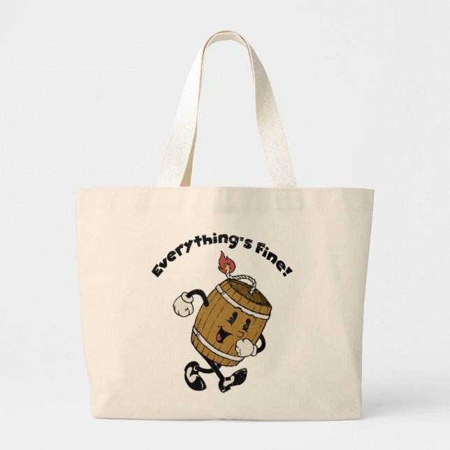Grand Tote Bag Baril de poudre (Devant)