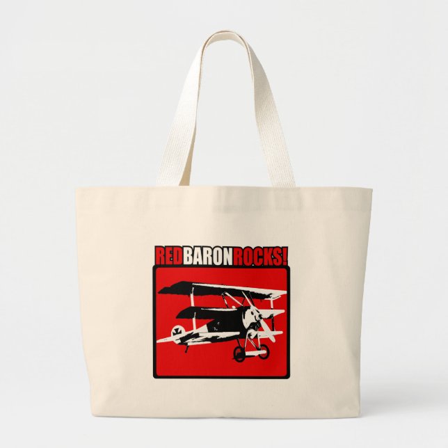 Grand Tote Bag Baron rouge Rocks ! (Devant)