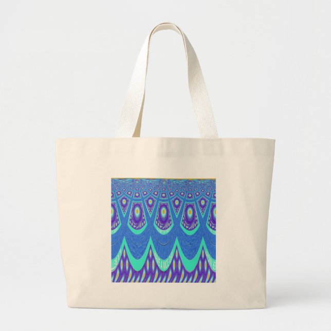 Grand Tote Bag Batik bleu (Devant)