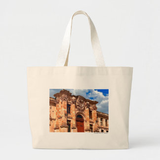 Grand Tote Bag Bâtiment colonial de la carrière rose de Guanajuat