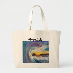 Grand Tote Bag #beachlife fourre-tout