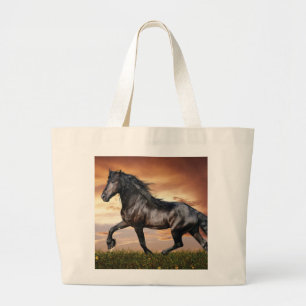 Grand Tote Bag Beau Cheval Noir