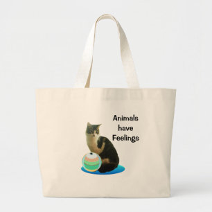 Grand Tote Bag Beau Tabby Cat