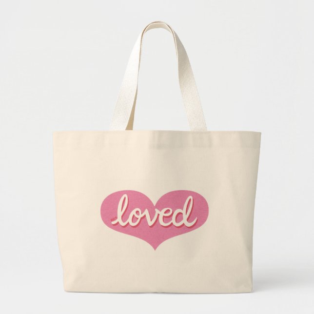 Grand Tote Bag Beaucoup aimé - Voyage bébé fille fourre-tout (Devant)