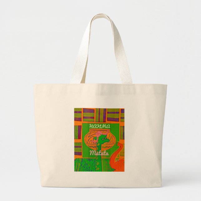 Grand Tote Bag Beautiful Kenyan Rose Floral Graphic (Devant)