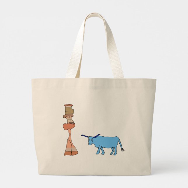 Grand Tote Bag Bébé avec la tour de Hoodoos (Dos)