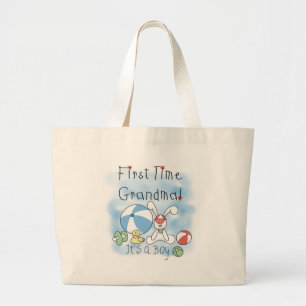 Grand Tote Bag Bébé de grand-maman de première fois