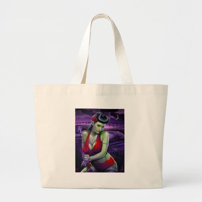 Grand Tote Bag bébé de zombi (Devant)