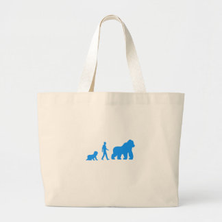 Grand Tote Bag Bébé, homme à Gorilla