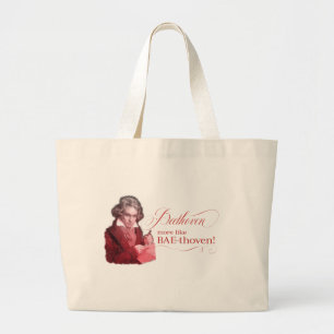 Grand Tote Bag Beethoven BAEthoven Classical Composer Pun