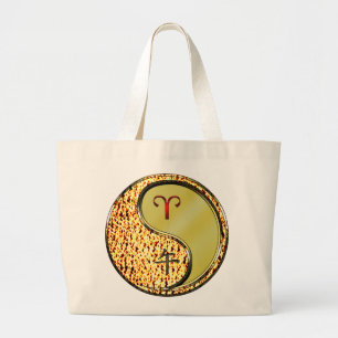 Grand Tote Bag Bélier & Cheval de Métal