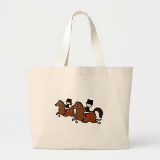 Grand Tote Bag Belle caricature garçon fille équitation dressage 