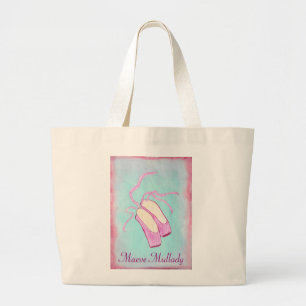 Grand Tote Bag Belles chaussures de ballet personnalisées