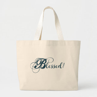 Grand Tote Bag Béni ! Fourre-tout (bleu)