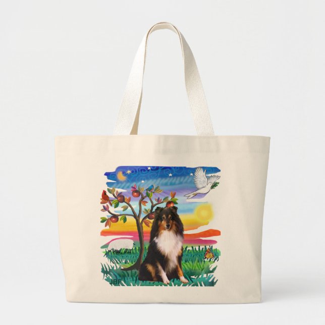 Grand Tote Bag Berger des Shetland (tri) (Devant)