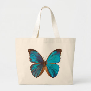 Grand Tote Bag Beurre bleu Iridescente Jumbo Fourre-tout