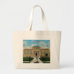 Grand Tote Bag Bibliothèque Carnegie vintage Anniston Alabama