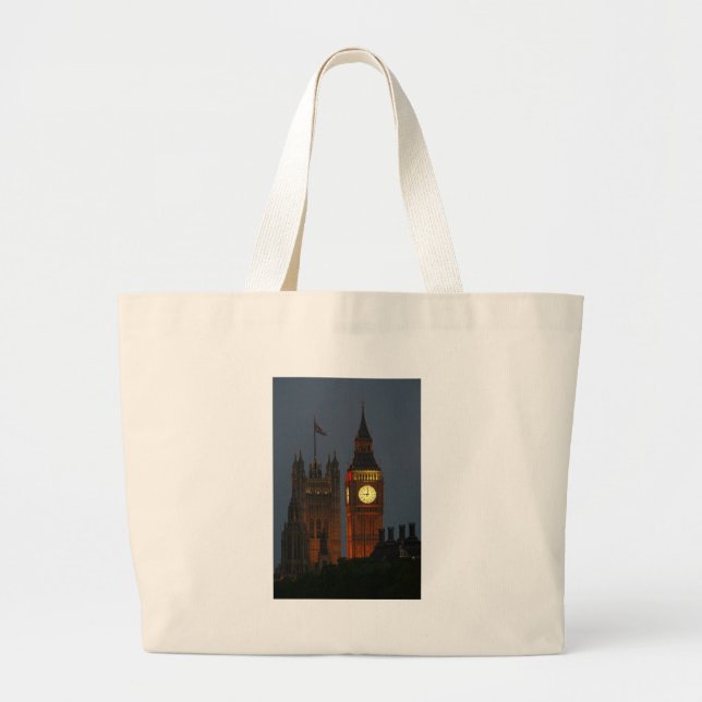 Grand Tote Bag Big Ben-Londres-Angleterre (Devant)