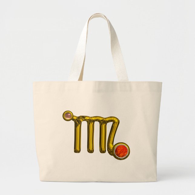 GRAND TOTE BAG BIJOU D'ANNIVERSAIRE DE ZODIAQUE DE VIERGE (Devant)
