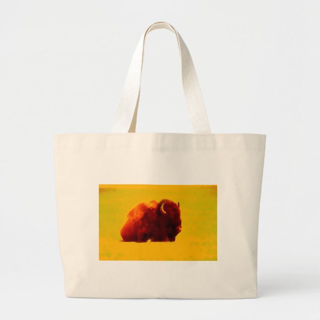 Grand Tote Bag Bison assis (Devant)
