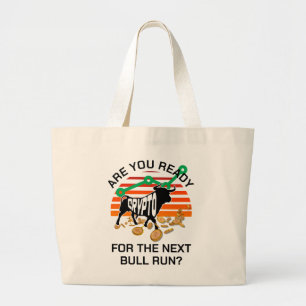Grand Tote Bag Bitcoin CRYPTOdevise BULL EXÉCUTÉ
