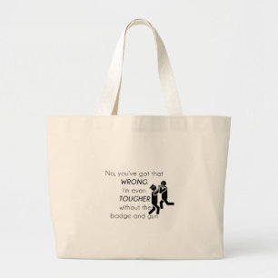 Grand Tote Bag Blagues Cadeaux pour les Flics