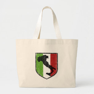 Grand Tote Bag Blason Drapeau Italien Botte Médiévale