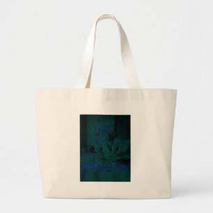 Grand Tote Bag Bleu Français  Amour Manger  Jouer Couleurs de fle