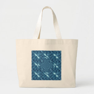 Grand Tote Bag Bleu Iridescendant.