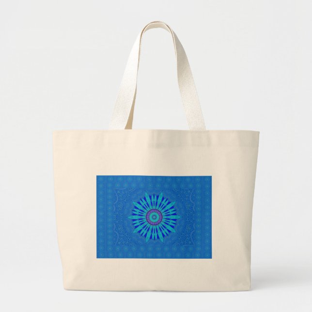 Grand Tote Bag Bleu royal (Devant)