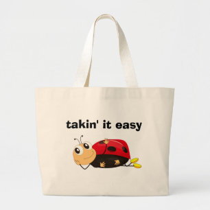 GRAND TOTE BAG BLOGUEUR LADYBUG "TAKIN' IT FACILE"