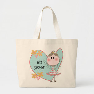 Grand Tote Bag Blue Heart Princess Big Sister