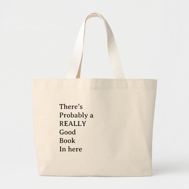 Grand Tote Bag Bon livre (Devant)