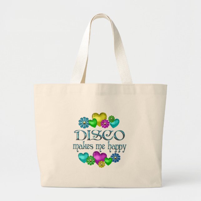 Grand Tote Bag Bonheur de disco (Devant)