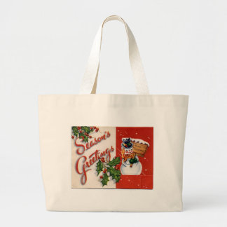 Grand Tote Bag Bonnes Fêtes