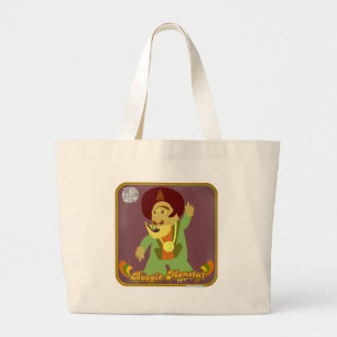 Grand Tote Bag Boogie Monster Cartoon Creator Amusant Design