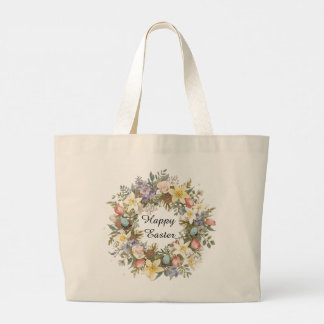 Grand Tote Bag Botanical Watercolor Spring Floral