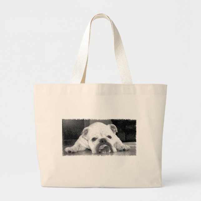 Grand Tote Bag Bouledogue anglais (Devant)