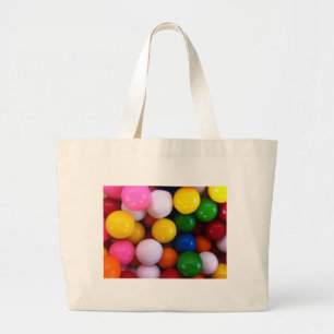 Grand Tote Bag Boules de gomme arc-en-ciel