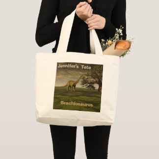 Grand Tote Bag Brachiosaurus personnalisé