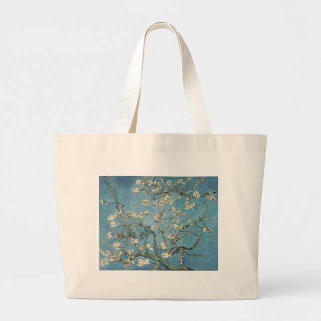 Grand Tote Bag Branches d'amande de Vincent van Gogh | en fleur, (Devant)