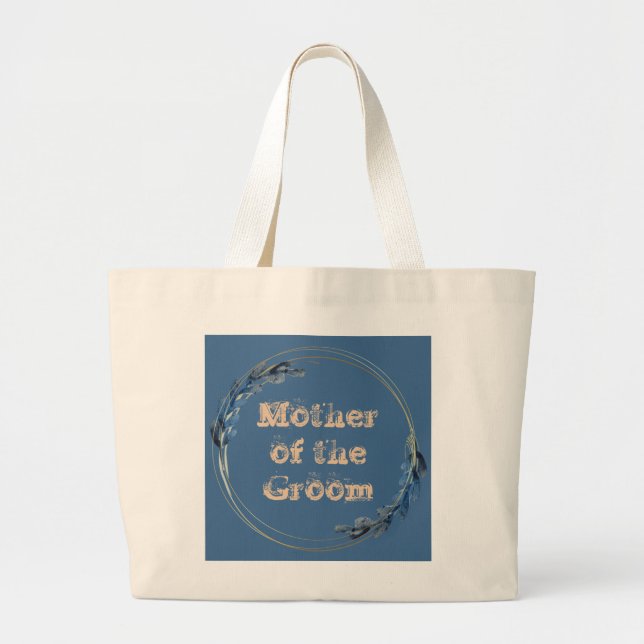 Grand Tote Bag Bridesmaid Mariée Mère Groom Flower Girl (Devant)