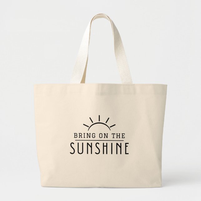 Grand Tote Bag Bring on the Sunshine, été (Devant)