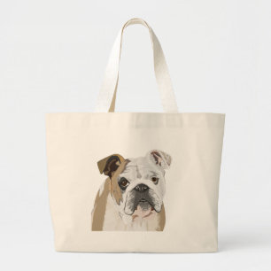 Grand Tote Bag Bulldog anglais