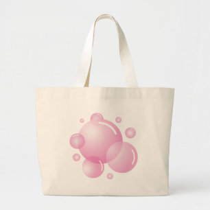 Grand Tote Bag Bulles de savon rose