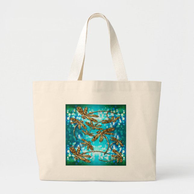 Grand Tote Bag Bulles Flit Dragonfly (Devant)
