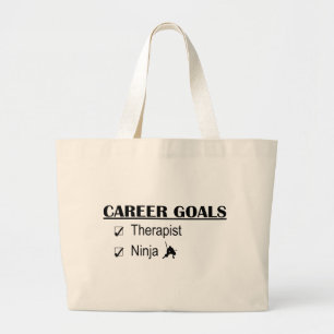 Grand Tote Bag Buts de carrière de Ninja - thérapeute